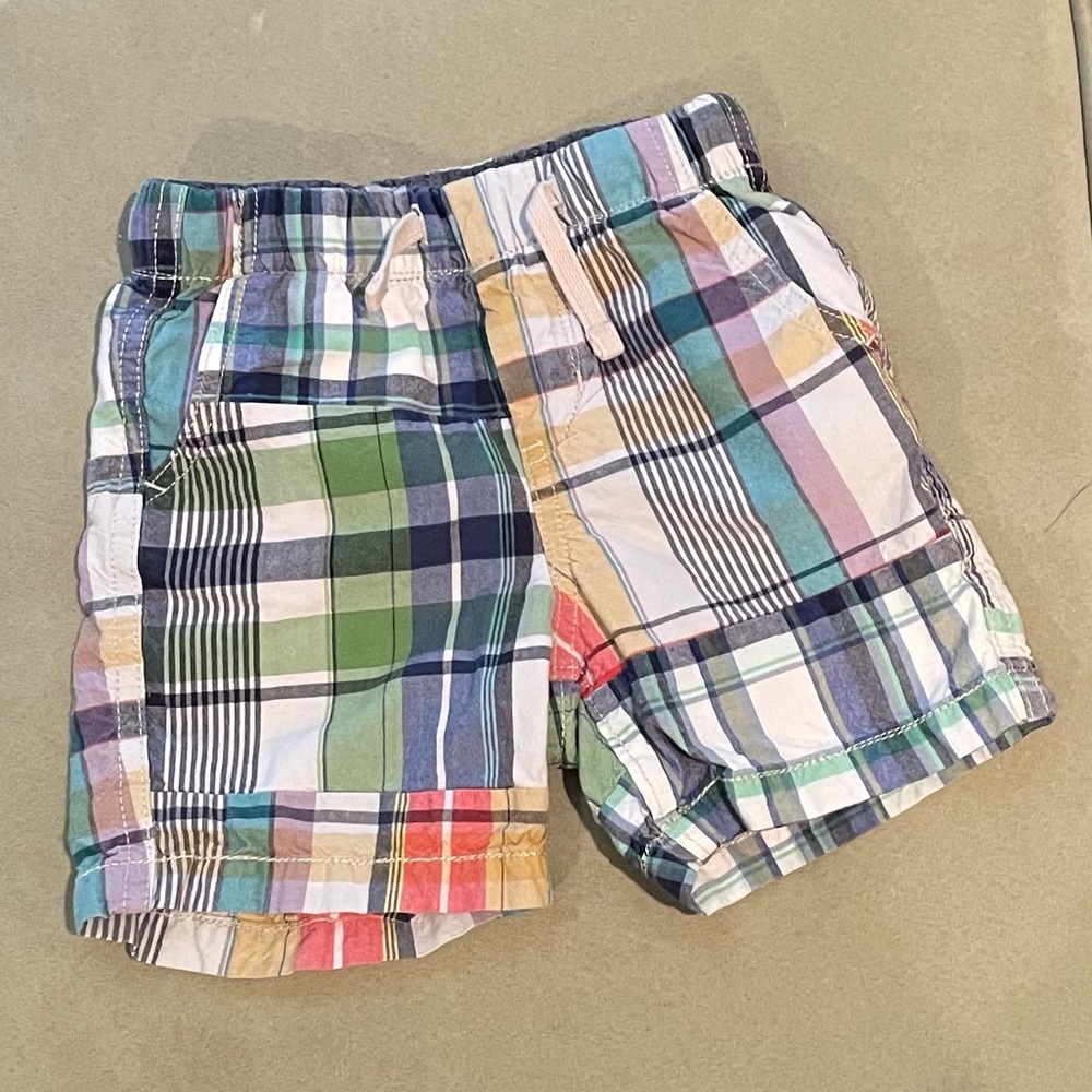Baby Gap plaid shorts.